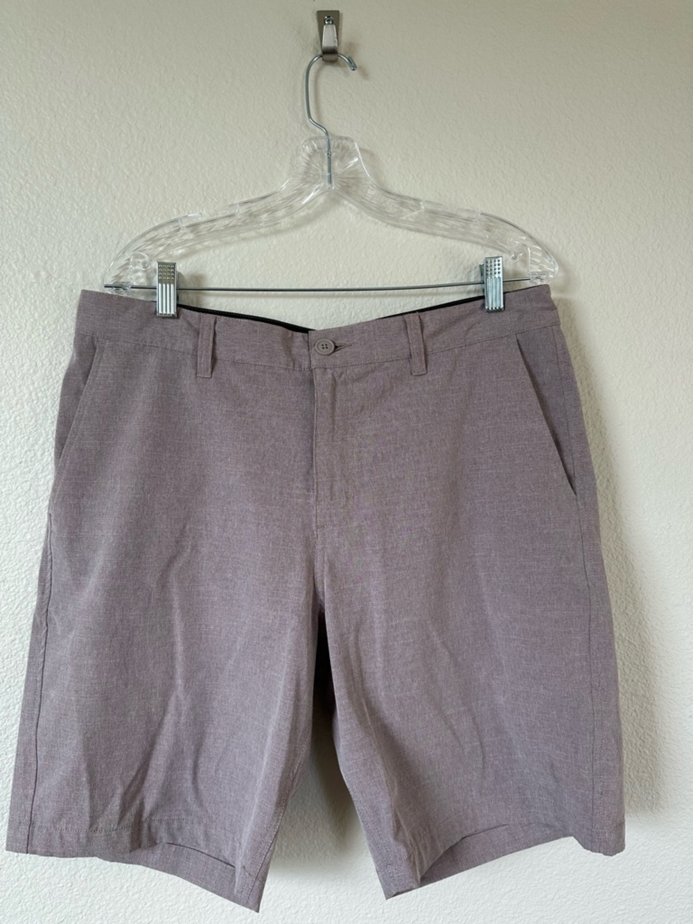 RVCA Men's Balance Hybrid 20" Shorts Size 34 Mauve Brown